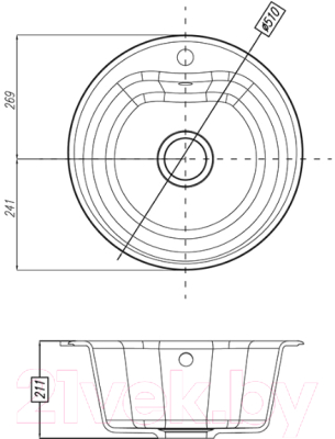 Мойка кухонная Акватон Мида