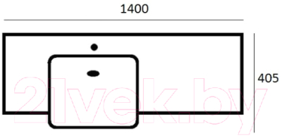 Умывальник Акватон Hotel B 140