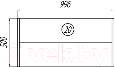 Тумба под умывальник Акватон Брук 100 (1A202101BCDF0)