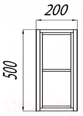Шкаф для ванной Акватон Брук 20