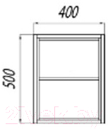 Шкаф для ванной Акватон Брук 40 (1A201201BCDF0)