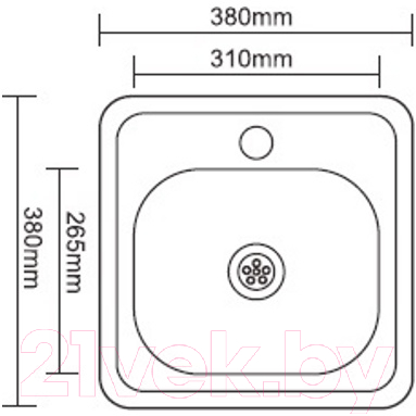 Мойка кухонная Ledeme L93838-6