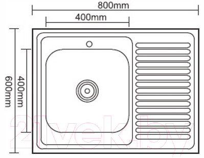Мойка кухонная Ledeme L98060-6L