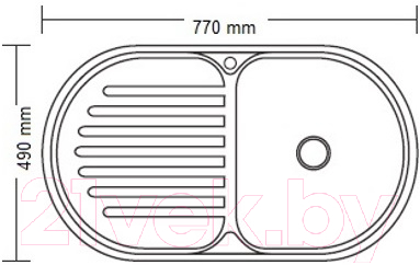 Мойка кухонная Ledeme L67749-R