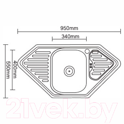 Мойка кухонная Ledeme L69550
