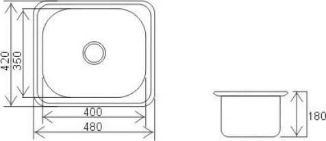 Мойка кухонная Ledeme L94842
