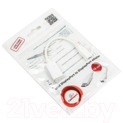 Адаптер Cablexpert A-mDPF-DPM-001-W