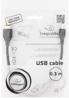Кабель Cablexpert CCP-mUSB2-AMBM-0.3M