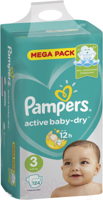 Подгузники детские Pampers Active Baby-Dry 3 Midi