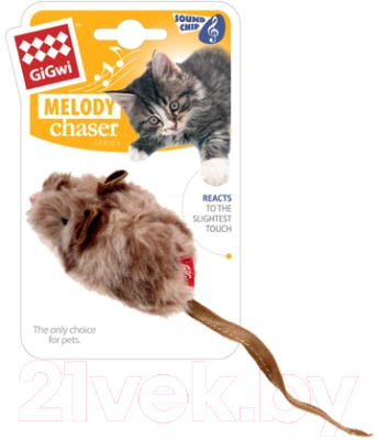 Игрушка для кошек Gigwi Мышка 75377