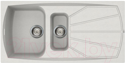 Мойка кухонная Elleci Living 475 Bianco Titano G68 / LGL47568 - фото