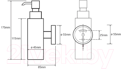 Дозатор для жидкого мыла Bemeta 104109012