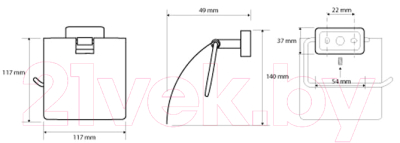 Держатель для туалетной бумаги Bemeta 153112012
