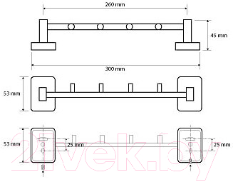 Держатель для полотенца Bemeta 153105112