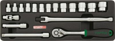 Универсальный набор инструментов Toptul GCAT1808 (18 предметов) - фото