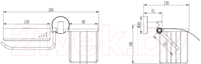 Держатель для туалетной бумаги Ledeme L1703-1