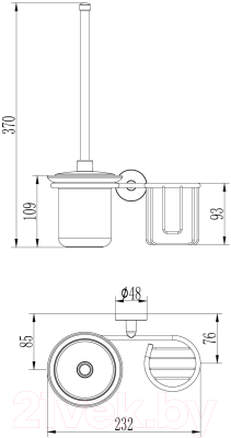 Ершик для унитаза Ledeme L1710-1