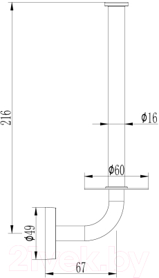 Держатель для туалетной бумаги Ledeme L1711