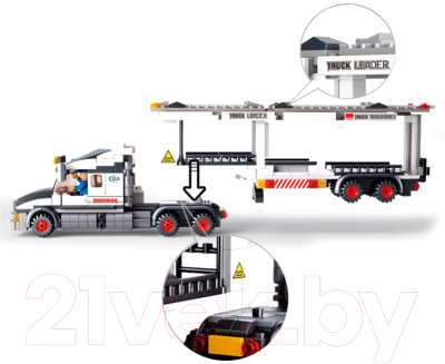 Конструктор Sluban Большой автовоз / M38-B0339
