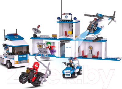 Конструктор Sluban Полицейский грузовик / M38-B0376 - фото