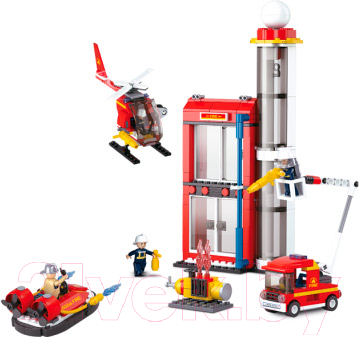 Конструктор Sluban Пожарная подстанция / M38-B0628 - фото