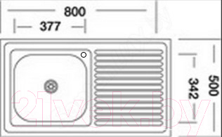 Мойка кухонная КромРус S 416 RUS