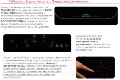 Индукционная варочная панель Maunfeld EVI.775-FL2-BK