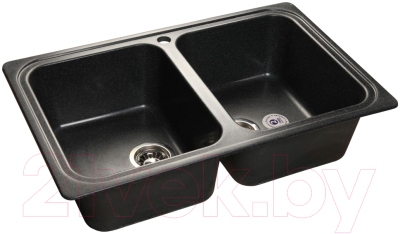 Мойка кухонная GranFest Standart GF-S780K (черный) - фото