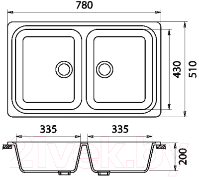 Мойка кухонная GranFest Standart GF-S780K (терракот)