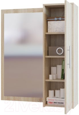 Шкаф навесной Сокол-Мебель ПЗ-4 (дуб сонома/белый)