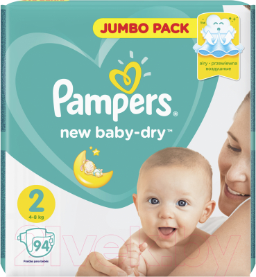 Подгузники детские Pampers New Baby-Dry 2