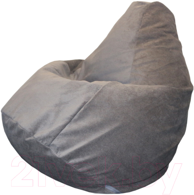 Бескаркасное кресло Flagman Груша Мега Г3.5-66 (серый) - фото