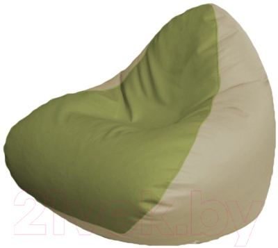 Бескаркасное кресло Flagman Relax P2.3-80 (оливковый/светло-бежевый) - фото