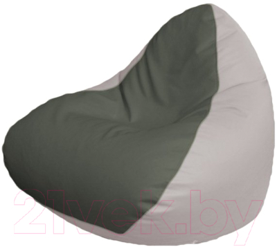 Бескаркасное кресло Flagman Relax P2.3-101 (серый/белый) - фото