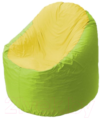 Бескаркасное кресло Flagman Bravo B1.1-31 (желтый/салатовый) - фото