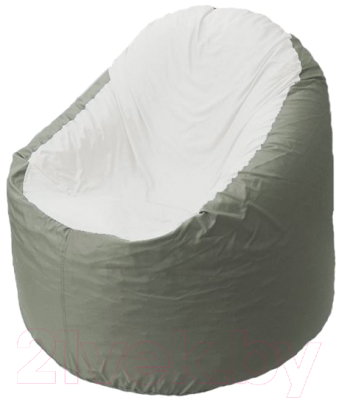 Бескаркасное кресло Flagman Bravo B1.1-32 (белый/серый) - фото