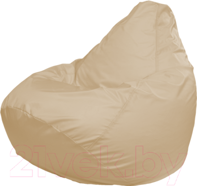 Бескаркасное кресло Flagman Груша Мега Super Г5.1-13 (светло-бежевый) - фото