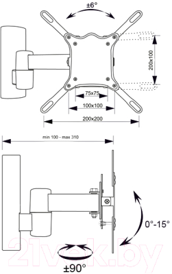 Кронштейн для телевизора Electric Light КБ-01-71