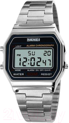 Часы наручные унисекс Skmei 1123-2 (серебристый) - фото