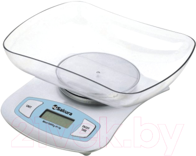 Кухонные весы Sakura SA-6052S (серебристый) - фото