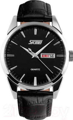 Часы наручные мужские Skmei 9073-4 (черный/серебристый) - фото