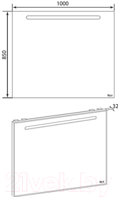 Зеркало Roca Laks ZRU9302809