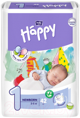 Подгузники детские Bella Baby Happy Start Newborn Air 2-5кг