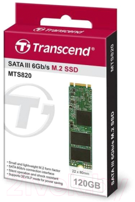 SSD диск Transcend M.2 2280 120GB (TS120GMTS820S)