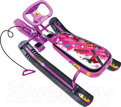 Снегокат детский Ника Тимка спорт 1. Pink / ТС1 - фото