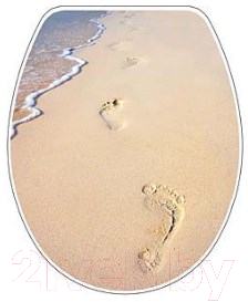 Сиденье для унитаза Bisk Snail Foto 04503 (стопа) - фото