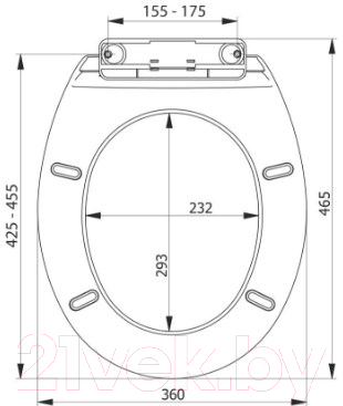 Сиденье для унитаза Bisk Snail Foto 04503 (стопа)