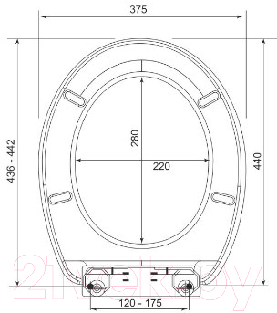Сиденье для унитаза Bisk Smile 05581 (белый)