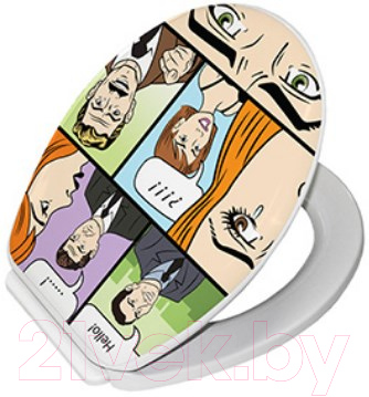 Сиденье для унитаза Bisk Yucca Foto 05832 (комикс) - фото