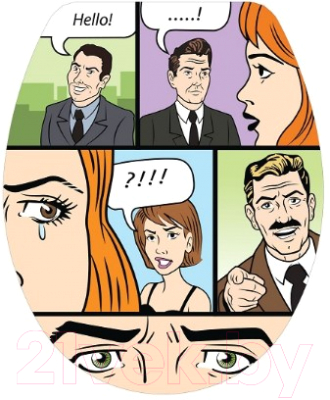 Сиденье для унитаза Bisk Yucca Foto 05832 (комикс)